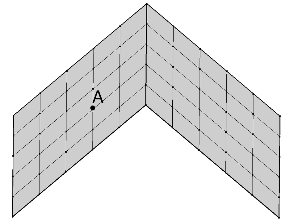 Fig. 7. Использование шестой степени свободы в узле при моделировании пространственных пластинчатых систем.png